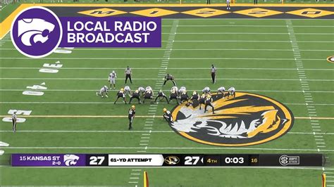 K State Radio Broadcast Of Mizzous 61 Yard Game Winning Field Goal