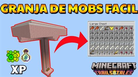 Nueva Granja De Mobs Y Xp Muy Facil Minecraft Bedrock Youtube