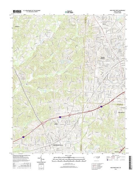 Map Of High Point Nc - Maping Resources