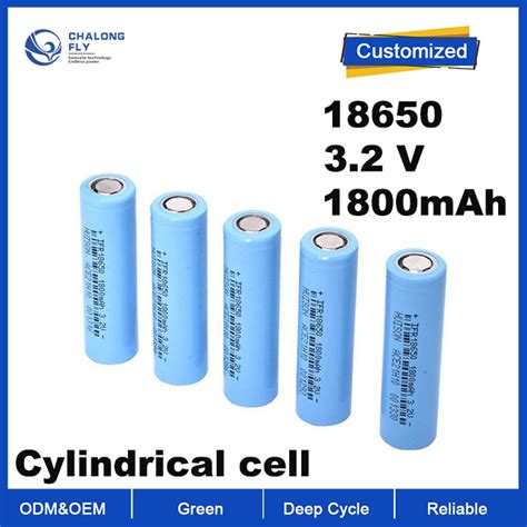 OEM ODM LiFePO4 Lithium Battery Cylinderical 18650 3 2V 1800mAh Fast