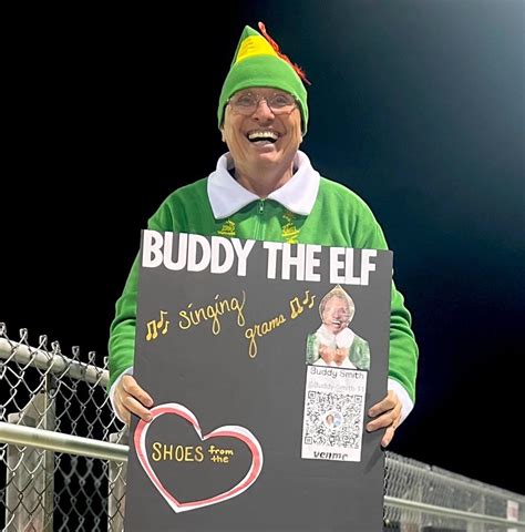 Moberly’s very own ‘Buddy’ the Elf is raising money for Shoes from The Heart with ‘singing-grams ...