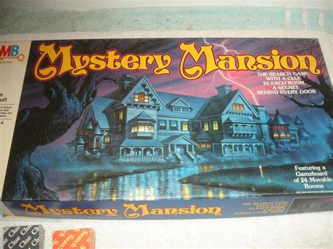 Original Vintage 1984 Mystery Mansion Board Game By Milton Bradley Near