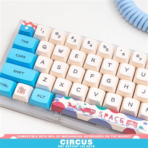 Teclado De Jogo Mec Nico Circus Keycap Keys Xda Profile Pbt