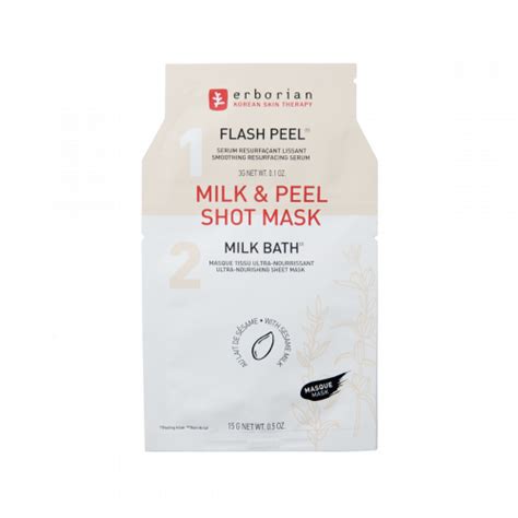 Тканевая маска для лица Erborian milk & peel shot mask. Тканевая маска ...