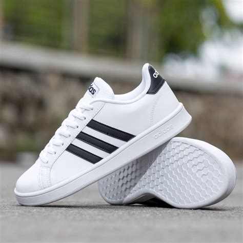 Jual Adidas Grand Court White Black Original 100 Termurah