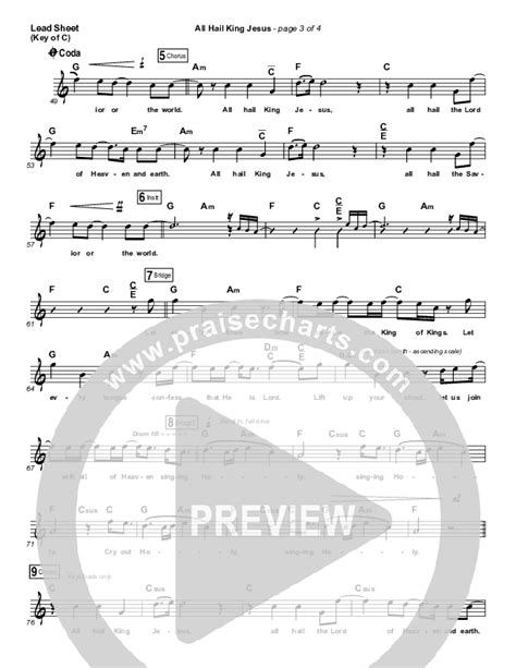 All Hail King Jesus Sheet Music PDF Jeremy Riddle PraiseCharts