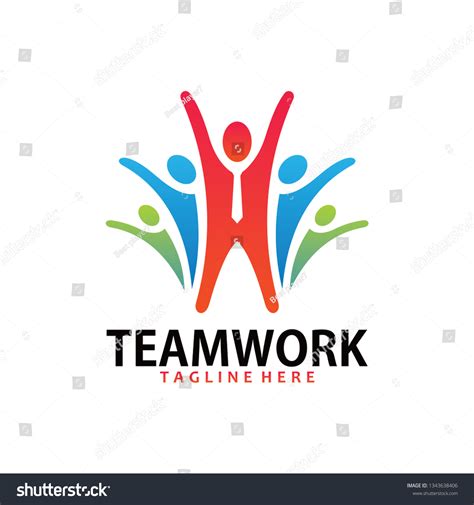 Teamwork Logo Icon Stock Vector (Royalty Free) 1343638406 | Shutterstock