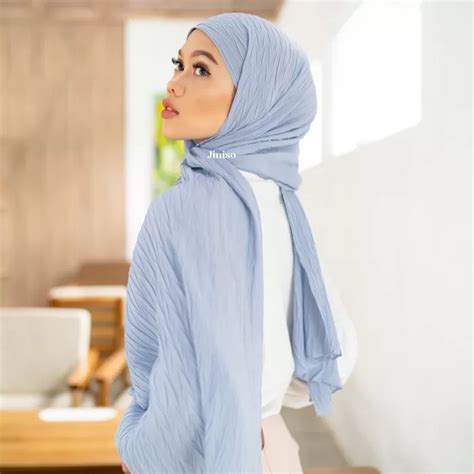 Harga Mulai Rp 50 Ribuan Ini Rekomendasi Pashmina Plisket Praktis