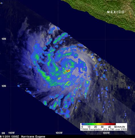 Intensifying Tropical Storm Eugene NASA Global Precipitation