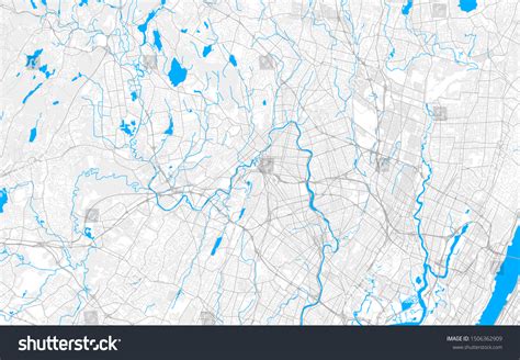 Rich Detailed Vector Area Map Of Paterson New Royalty Free Stock