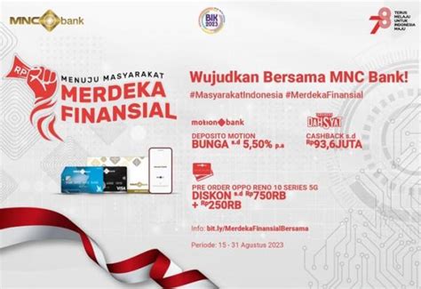 Semarakkan Hari Kemerdekaan Mnc Bank Tebar Promo Merdekafinansial