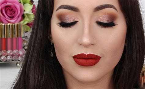 Classic Smokey Eyes And Red Lips Makeup Tutorial Melissa Samways