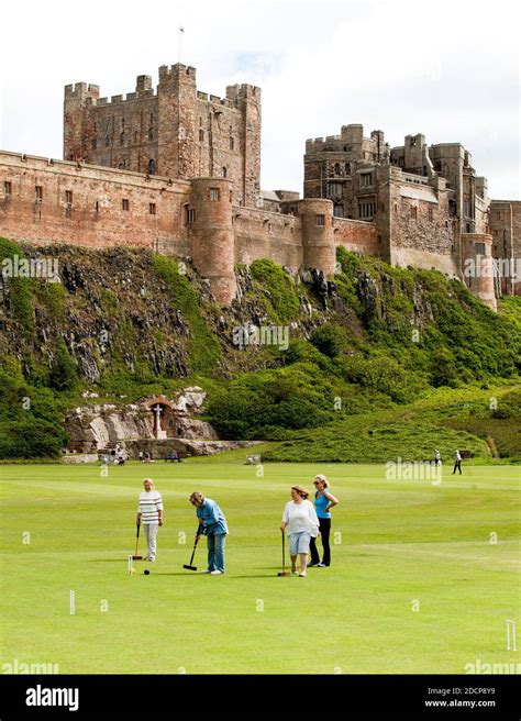 Bamburgh Northumberland England July 16th 2020 Traditional English