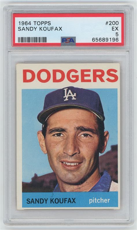 1964 Topps 200 Koufax Psa 5 683889 Ebay