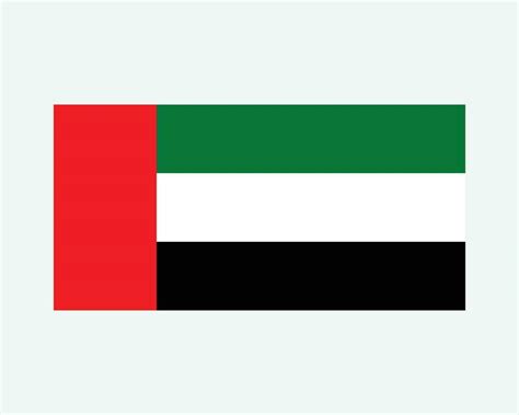 National Flag of UAE. United Arab Emirates Country Flag. Emirati ...