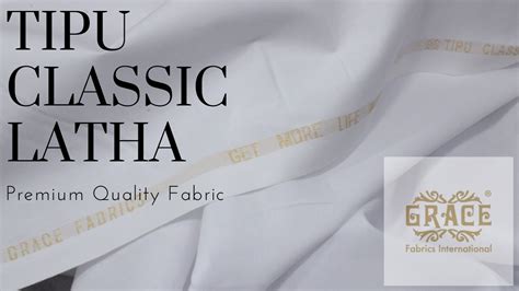 Grace Fabrics ┃ Tipu Classic White Latha ┃ Soft Cotton ┃ Unsttiched