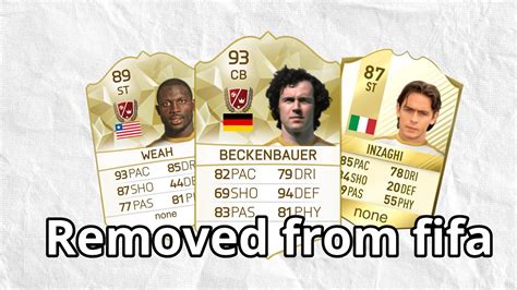 Removed Icons From FIFA Footycards Fifacards YouTube