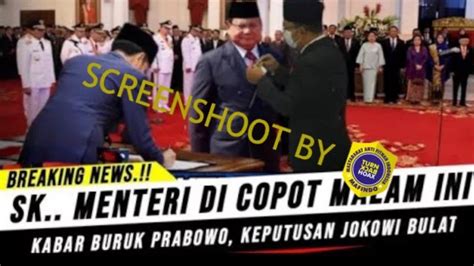 Cek Fakta SALAH Jokowi Pecat Prabowo Subianto Sebagai Mentri