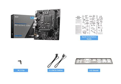 PRO H610M-E DDR4 Motherboard M-ATX - Intel 12th Gen Processors
