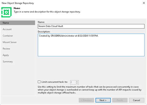 Step 2 Specify Object Storage Name User Guide For VMware VSphere