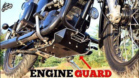 Engine Guard Plate For All Royal Enfield 350 And 500cc Oxtusk Bash Platesump Guard Youtube