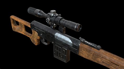 Sniper Rifle Svd - 3D Model by Immutable