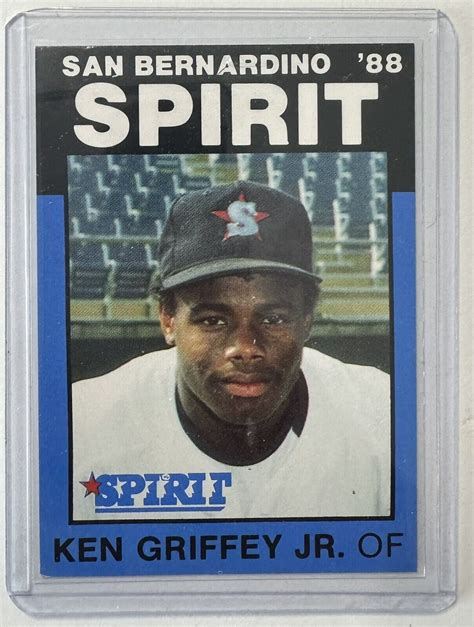 1988 Ken Griffey Jr Minor League Rookie San Bernardino Spirit Seattle Mariners Ebay