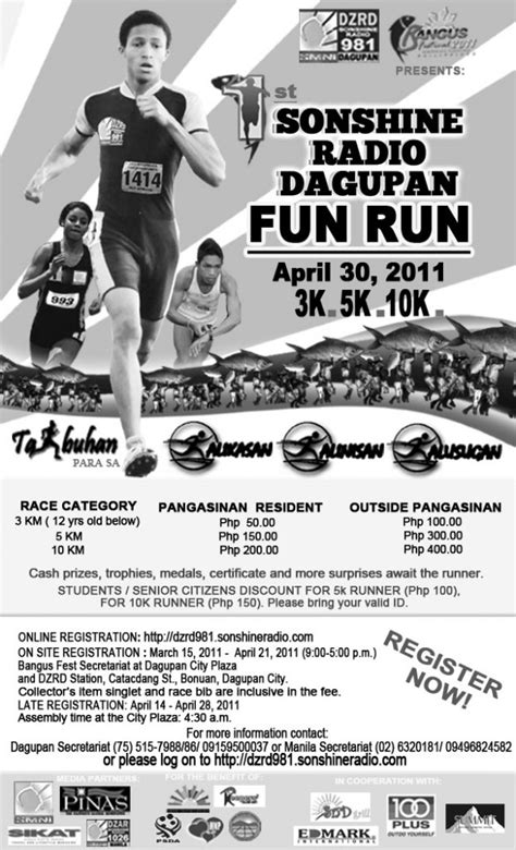 Bangus Festival Fun Run Dagupan April 30 2011 Pinoy Fitness