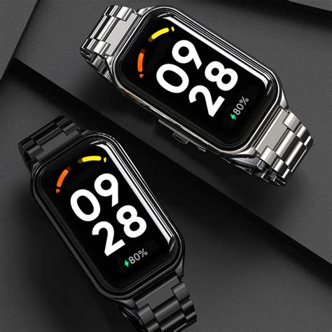 Pulseira Para O Xiaomi Smart Band Active A O Inoxid Vel Elos Preto