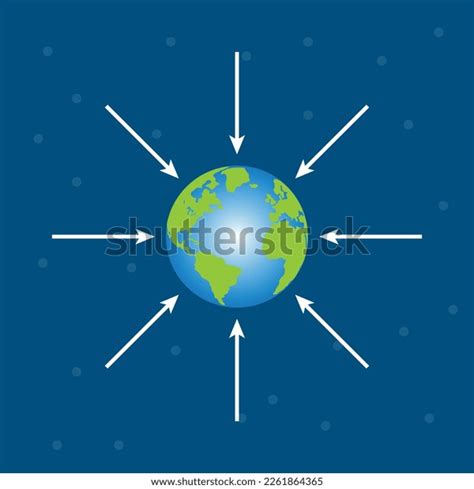 Gravitational Field Earth Diagram Vector Illustration Stock Vector (Royalty Free) 2261864365 ...