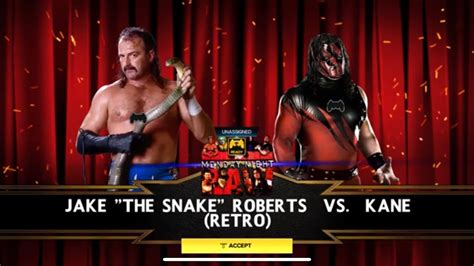 Jake The Snake Vs Kane Wwf K Youtube