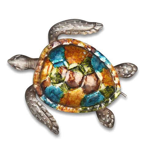 Metal Sea Turtle Beach Theme Decor Wall Art Decoration For Indoor