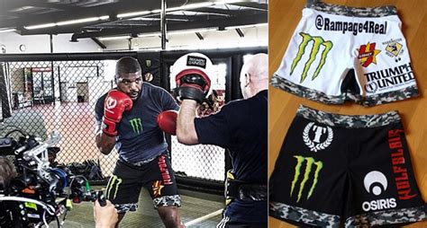 Rampage Jackson Bellator 120 Fight Shorts Preview | FighterXFashion.com