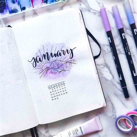 60 Beautiful Bullet Journal Cover Page Ideas For Every Month Of The Year