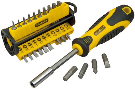 Stanley Multi Bit Screwdriver Set 35 Piece Magnetic Slotted Phillips