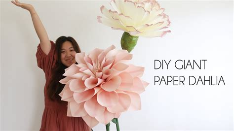 Diy Giant Paper Flower Dahlia Backdrop For Weddings How To Make Giant