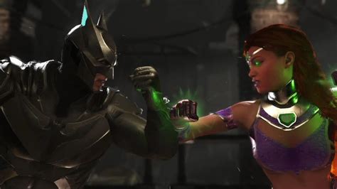 Injustice 2 Batman Vs Starfire All Intro Outros Clash Dialogues