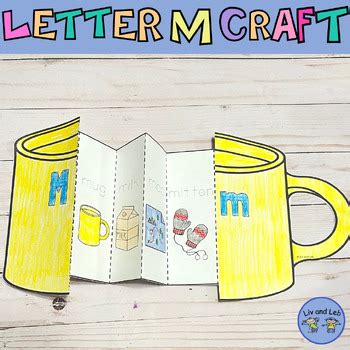 Letter M Craft- Alphabet Craft- Mug Craft by Liv and Leb | TPT