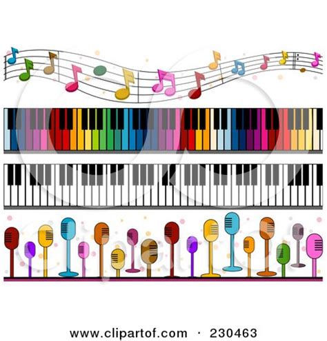 Royalty-Free (RF) Music Border Clipart, Illustrations, Vector Graphics #1