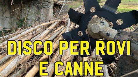 Disco Macinone Per Decespugliatore Ideale Per Canne E Rovi YouTube