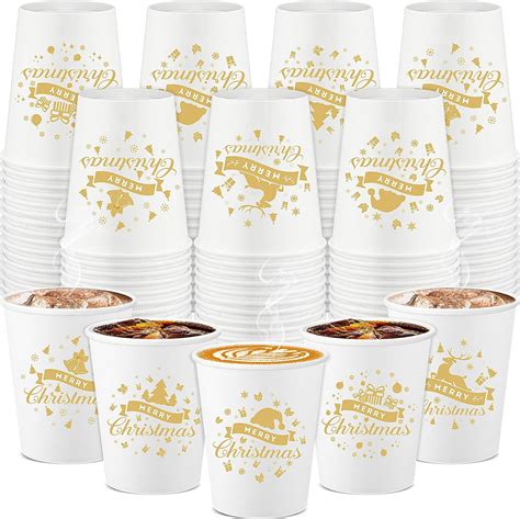 Amazon Maxcheck Pcs Oz Christmas Disposable Cups Christmas