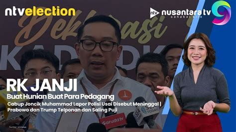 Live Ridwan Kamil Buat Hunian Buat Para Pedagang Ntv Election Youtube