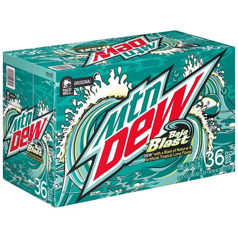 Mountain Dew Baja Blast 12 Fluid Ounce Pack Of 36