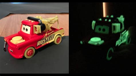 Disney Cars Glow Racers Mater Review YouTube