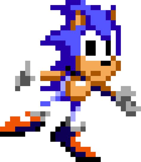 Pixilart Sonic Sms Balancing Sonic Sprite By Rafastudios