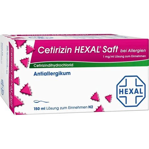 CETIRIZIN HEXAL Saft Bei Allergien 150 Ml PZN 01830123 EBay