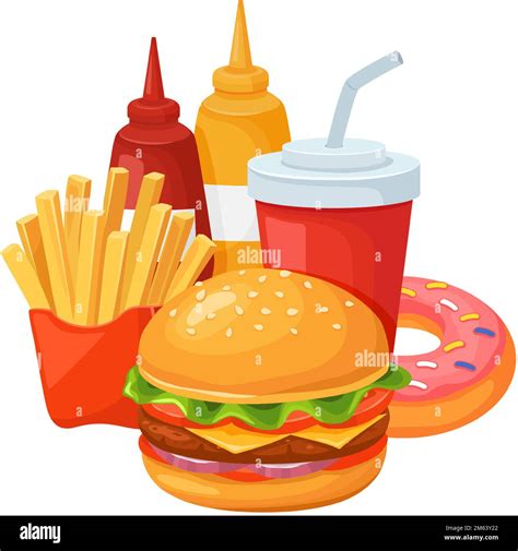 Cheeseburger And Fries Clipart