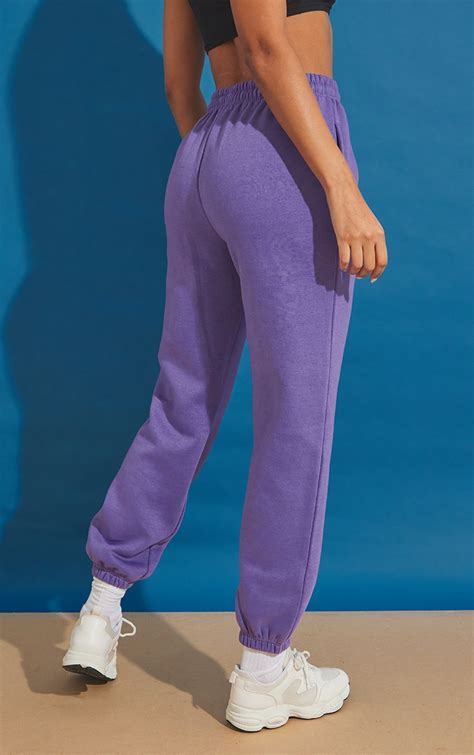 Recycled Purple Sweat Pant Sweatpants Prettylittlething Sa