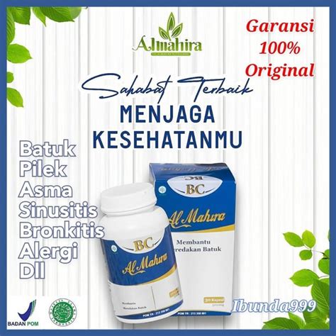 Jual Kapsul Bc Almahira Original Obat Asma Batuk Sinusitis Bronkitis