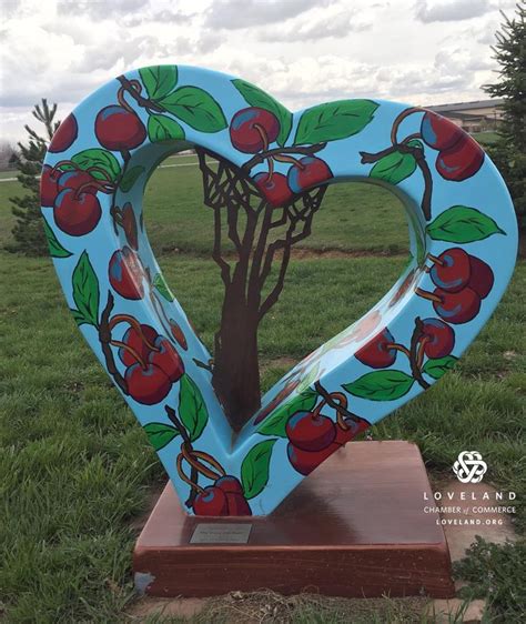 The Cherry Tree Heart Heart Sculpture In Loveland CO Public Art